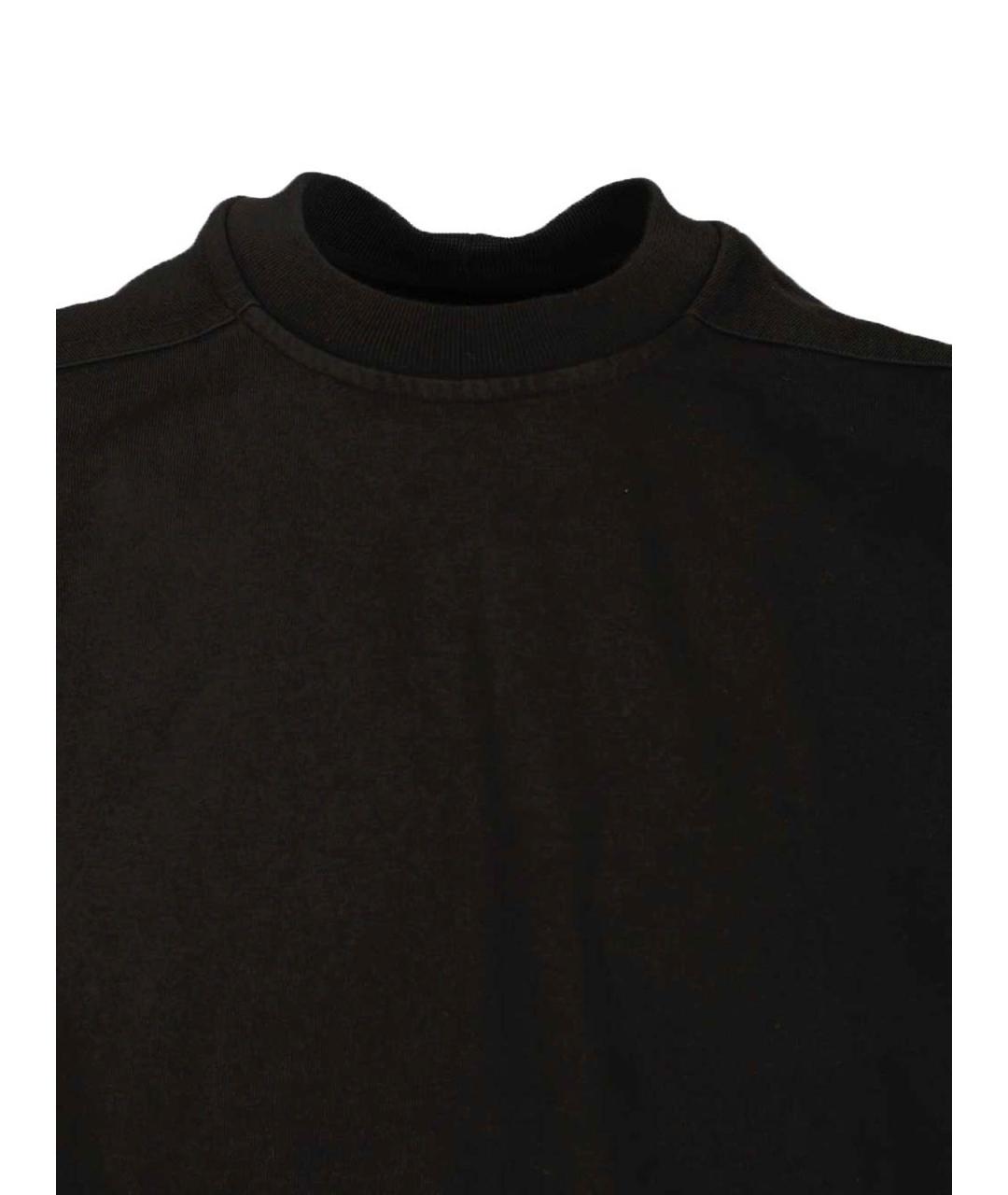 RICK OWENS Черная хлопковая майка, фото 4
