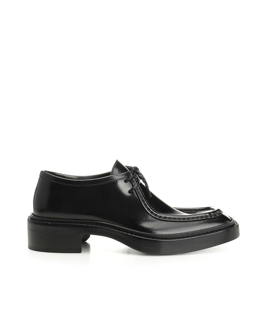 SAINT LAURENT Черные кожаные туфли, фото 1