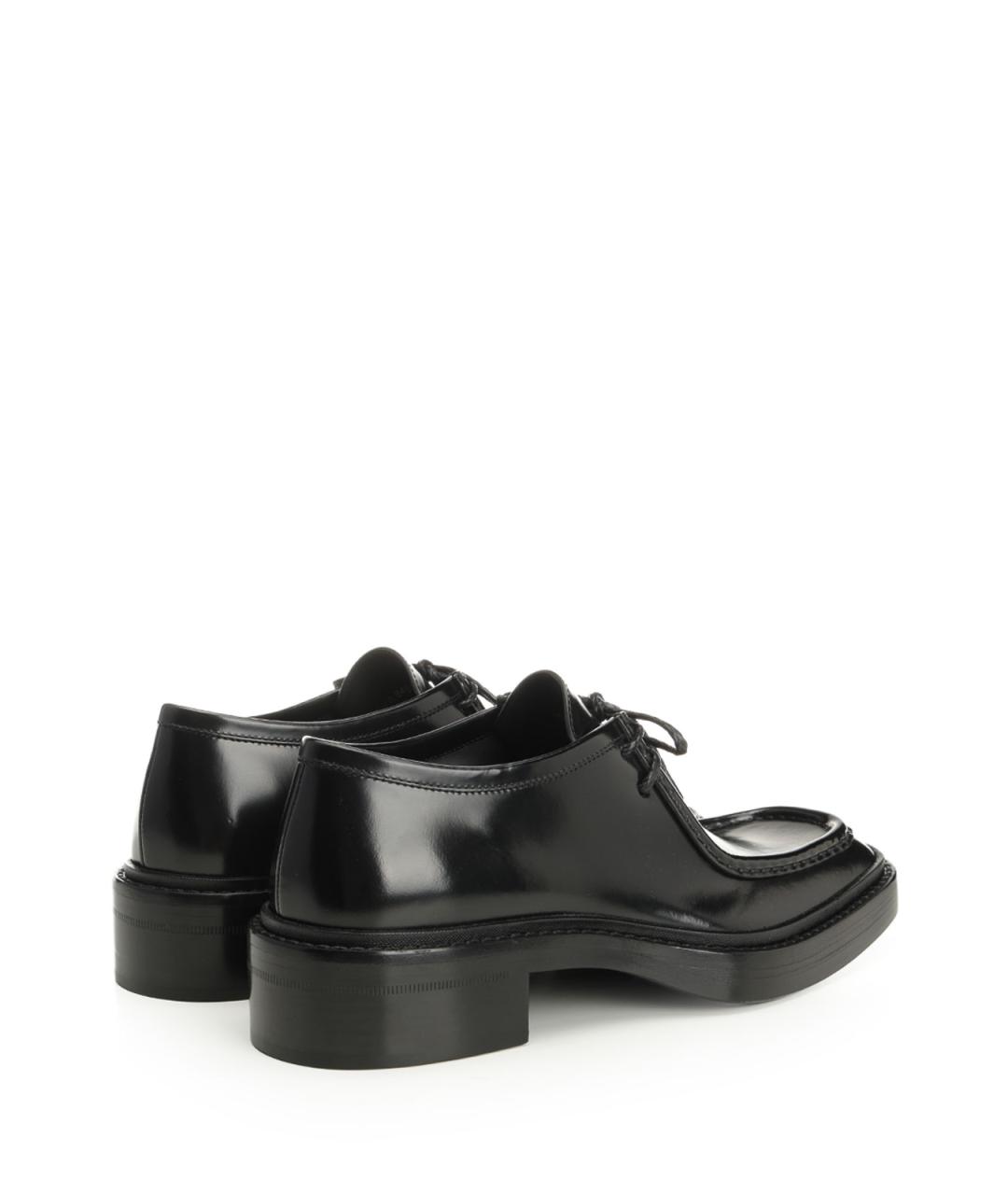 SAINT LAURENT Черные кожаные туфли, фото 3