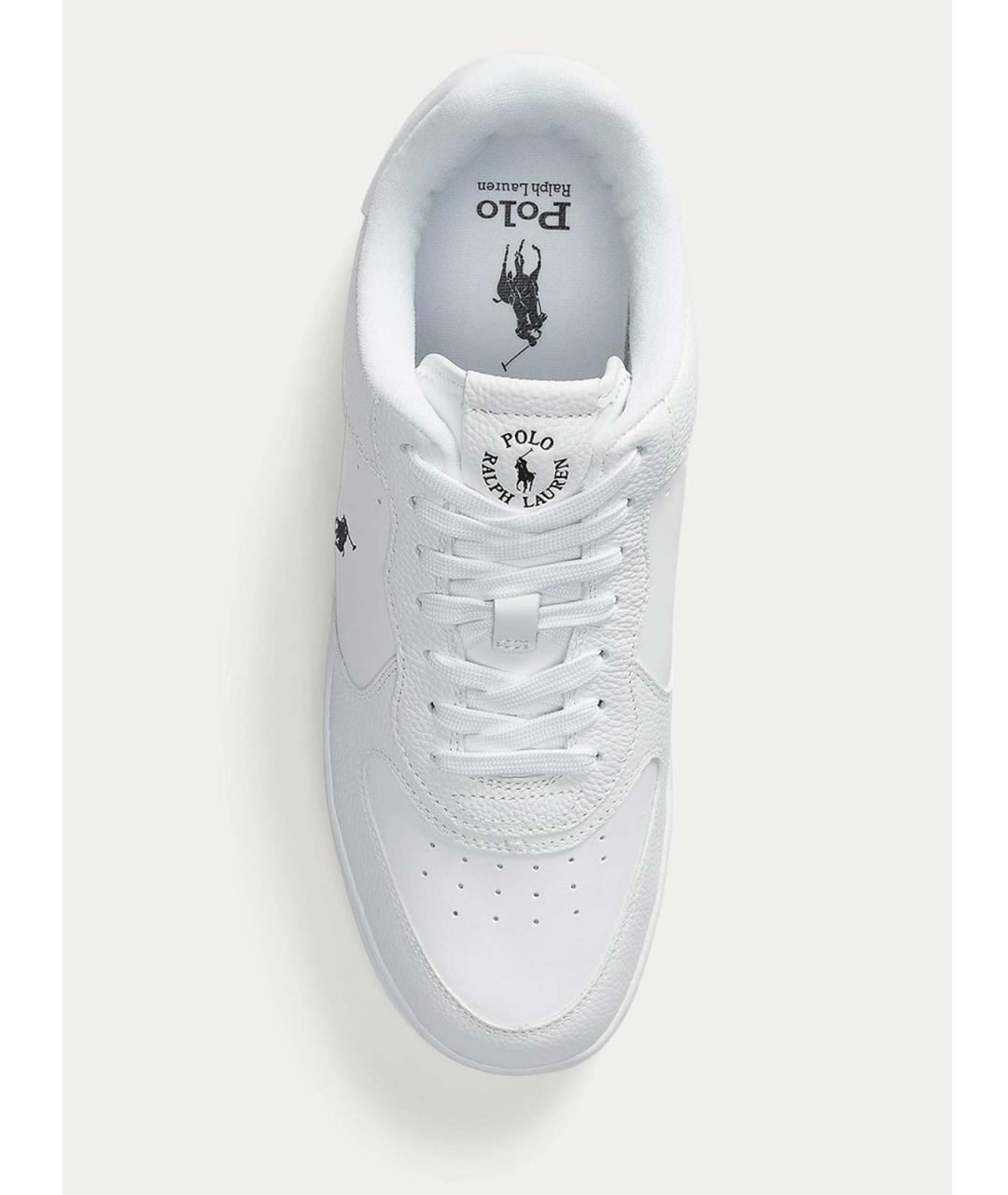 POLO RALPH LAUREN Белые кожаные кеды, фото 4
