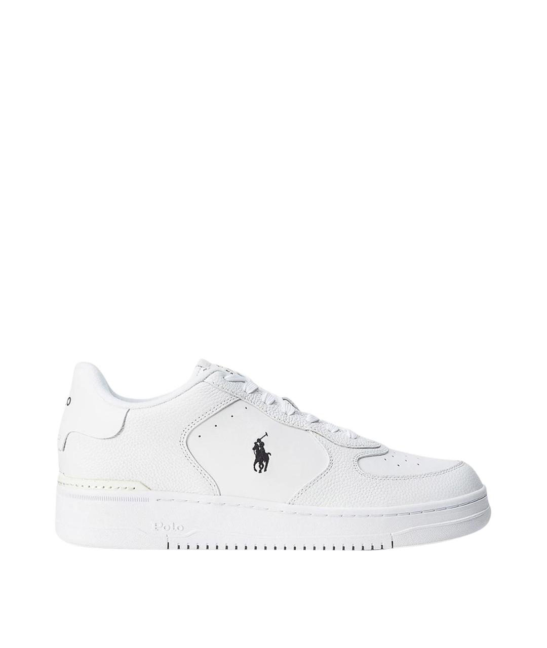 POLO RALPH LAUREN Белые кожаные кеды, фото 1