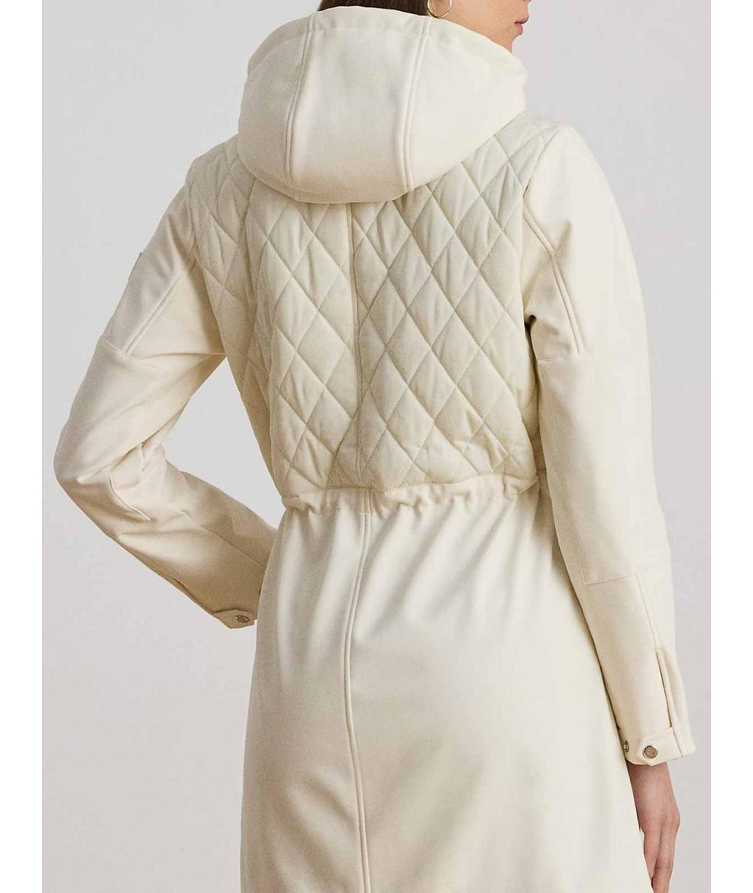 RALPH LAUREN Белое полиэстеровое пальто, фото 4