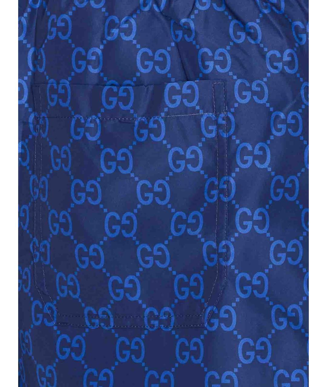 GUCCI Синие полиэстеровые плавки, фото 3