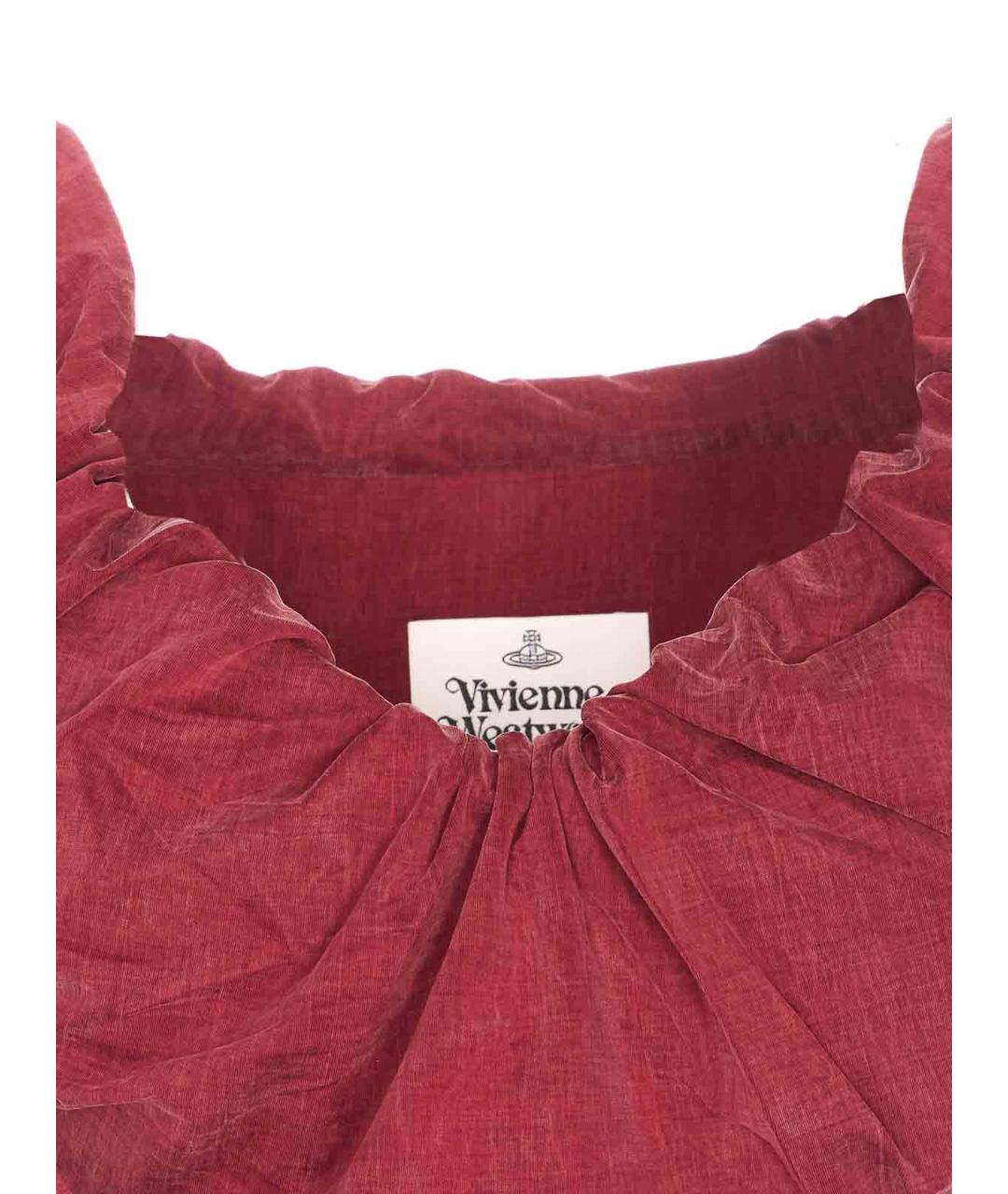 VIVIENNE WESTWOOD Красное вискозное коктейльное платье, фото 4