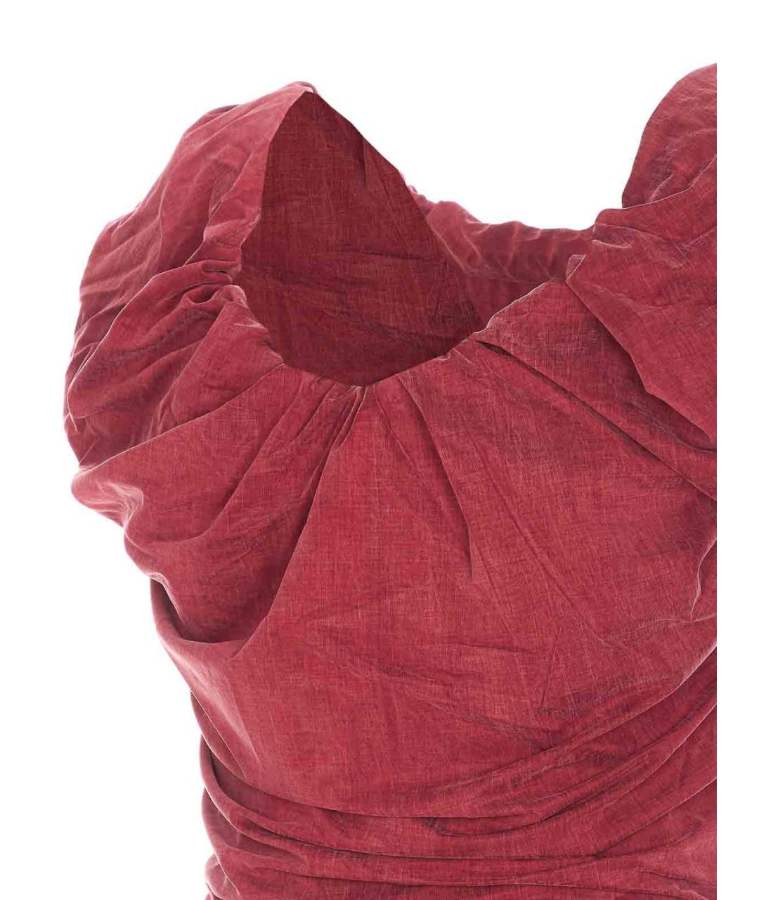 VIVIENNE WESTWOOD Красное вискозное коктейльное платье, фото 3