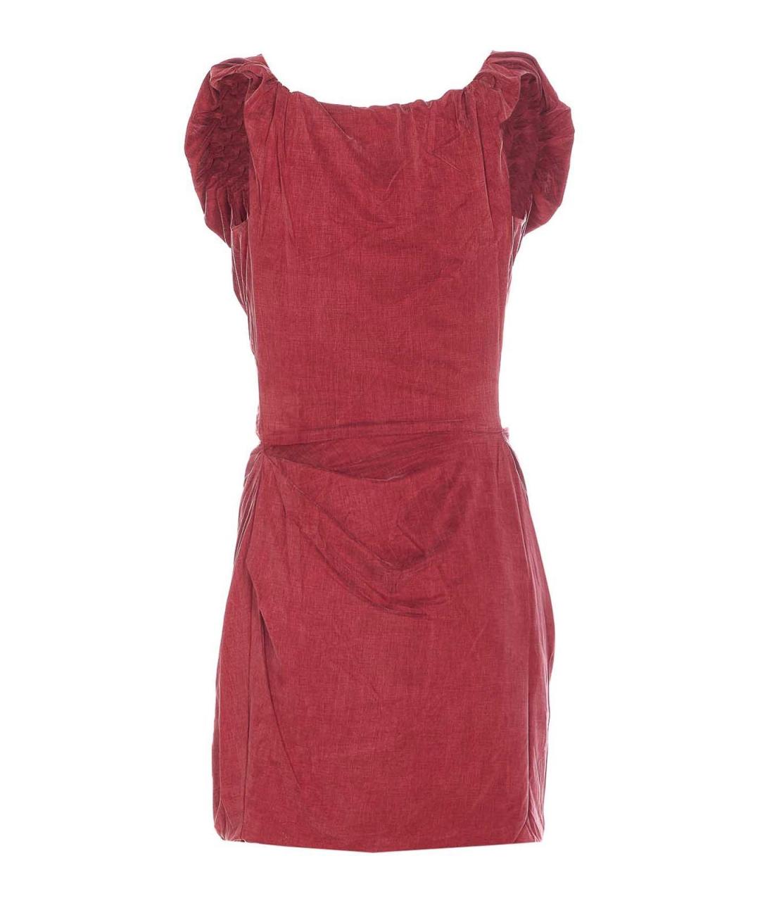 VIVIENNE WESTWOOD Красное вискозное коктейльное платье, фото 2