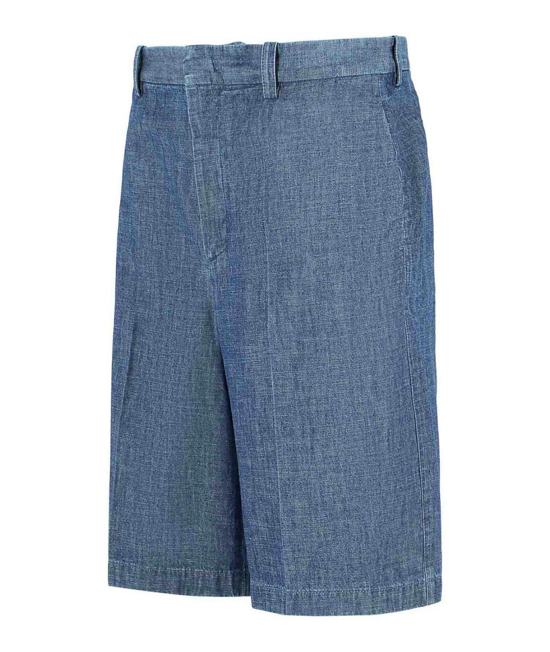 JIL SANDER Синие хлопковые шорты, фото 3