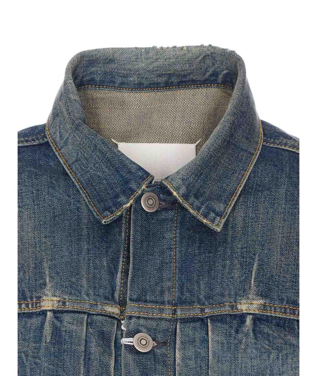 MAISON MARGIELA Синяя хлопковая куртка, фото 4