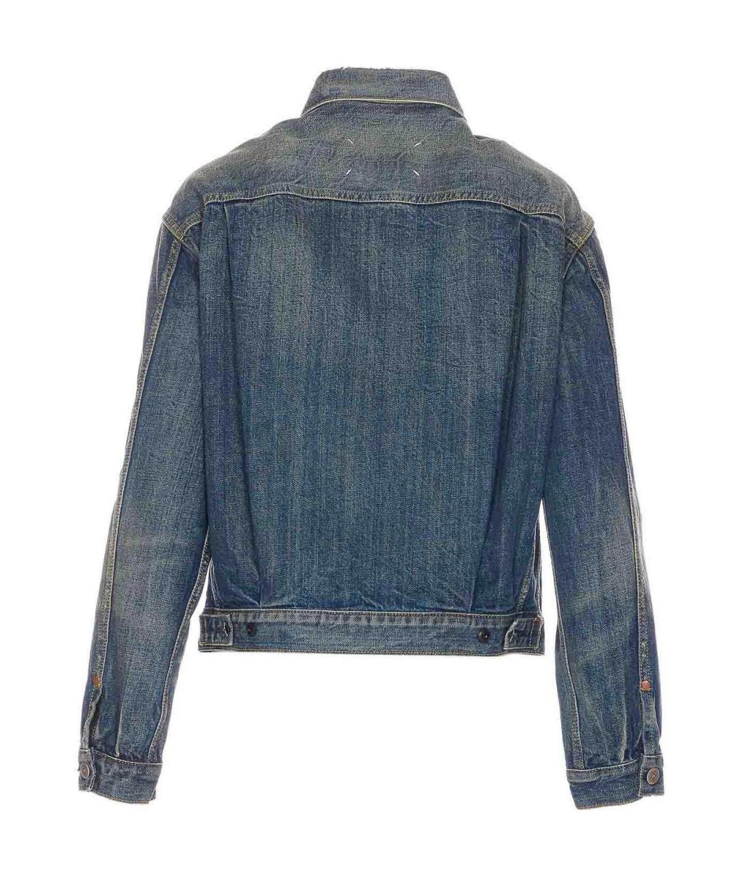MAISON MARGIELA Синяя хлопковая куртка, фото 2