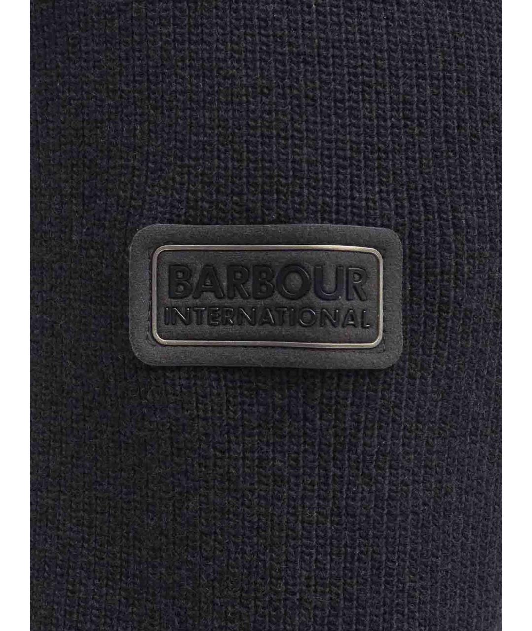 BARBOUR Черный хлопковый джемпер / свитер, фото 5