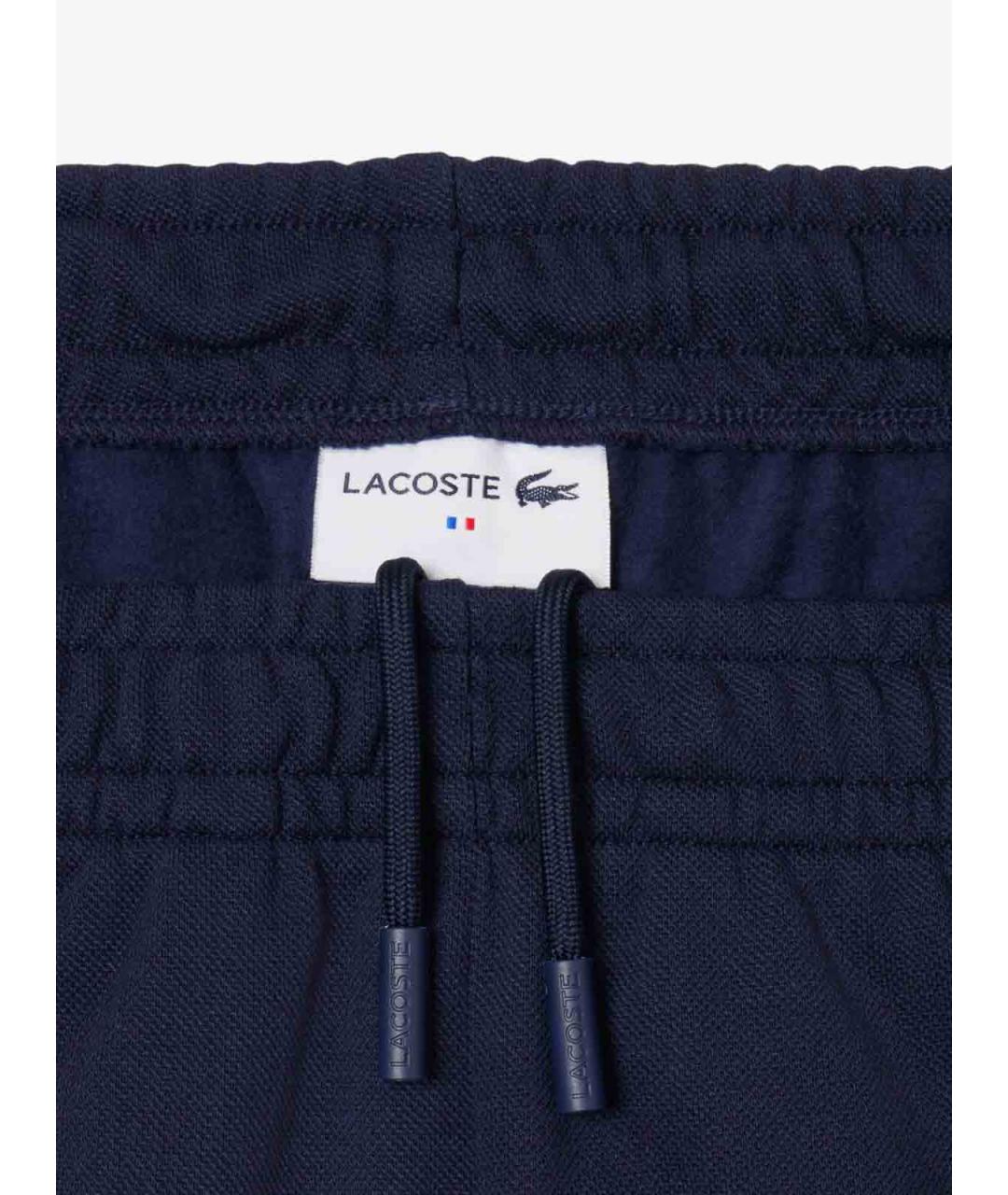 LACOSTE Синие хлопковые брюки широкие, фото 6