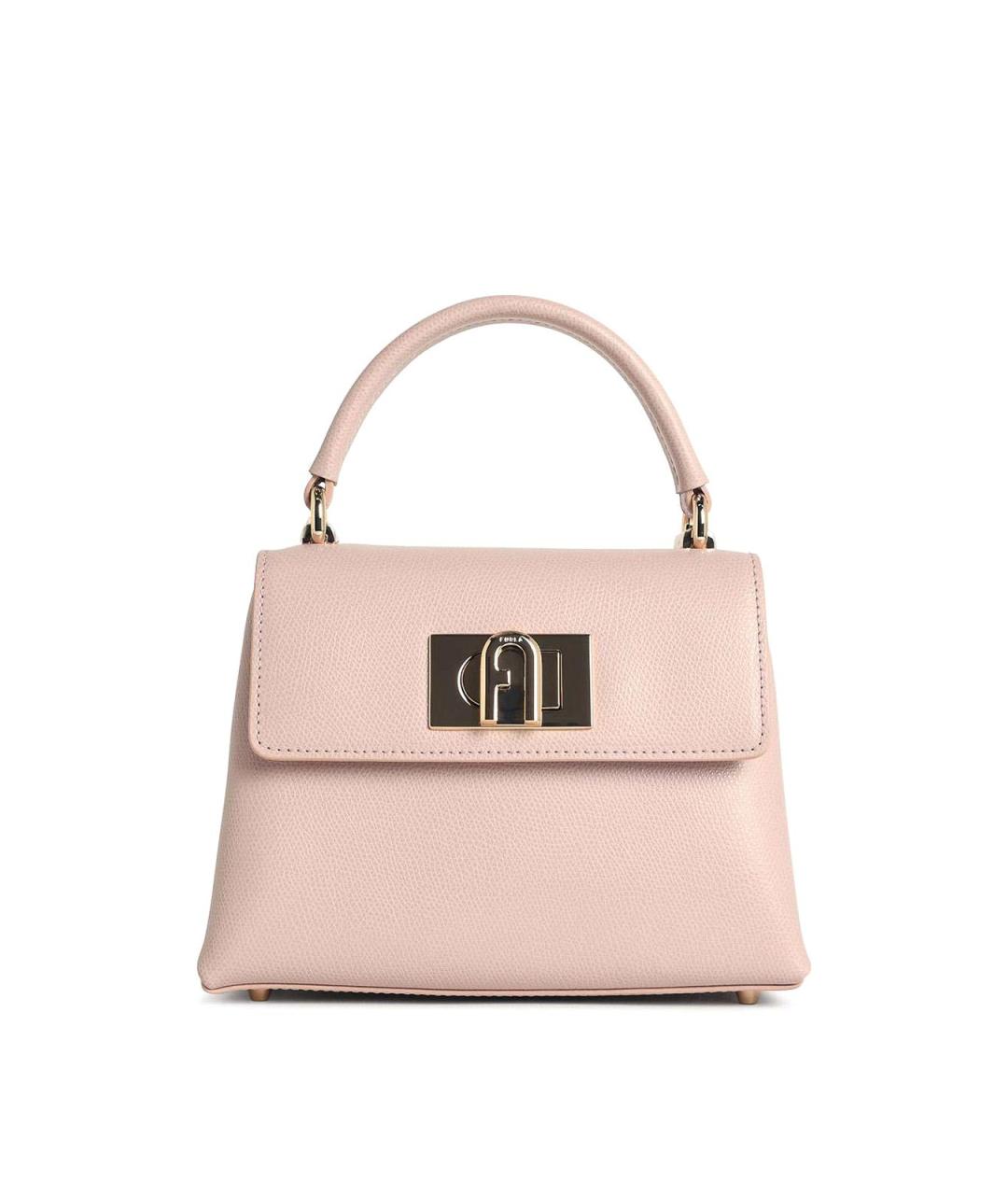 FURLA Бежевая кожаная сумка через плечо, фото 1