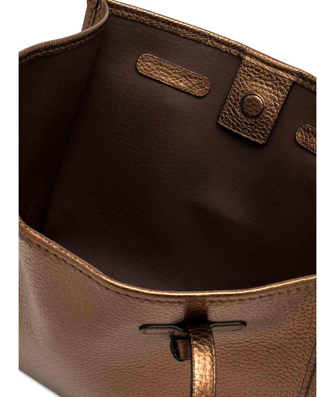 Gianni Chiarini Коричневая шелковая сумка тоут, фото 5