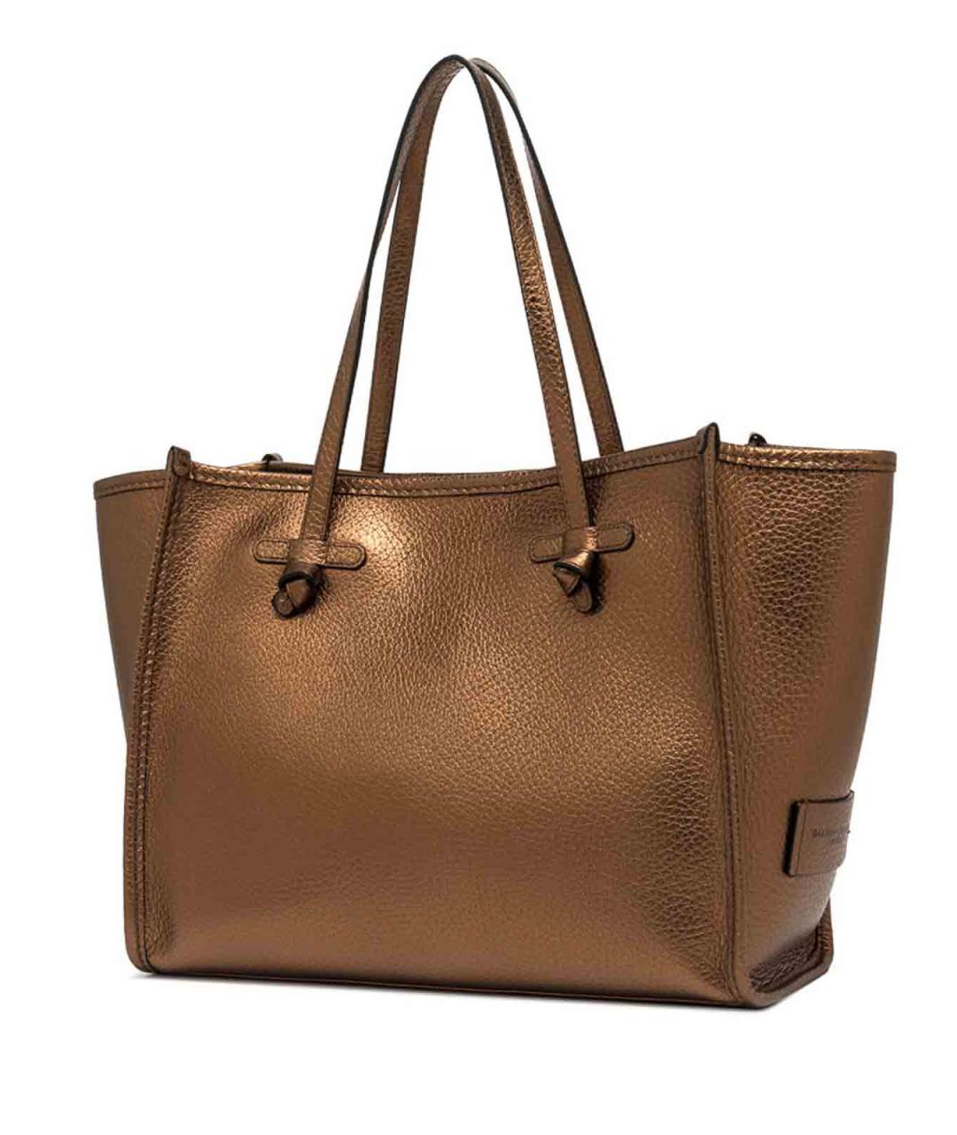 Gianni Chiarini Коричневая шелковая сумка тоут, фото 4