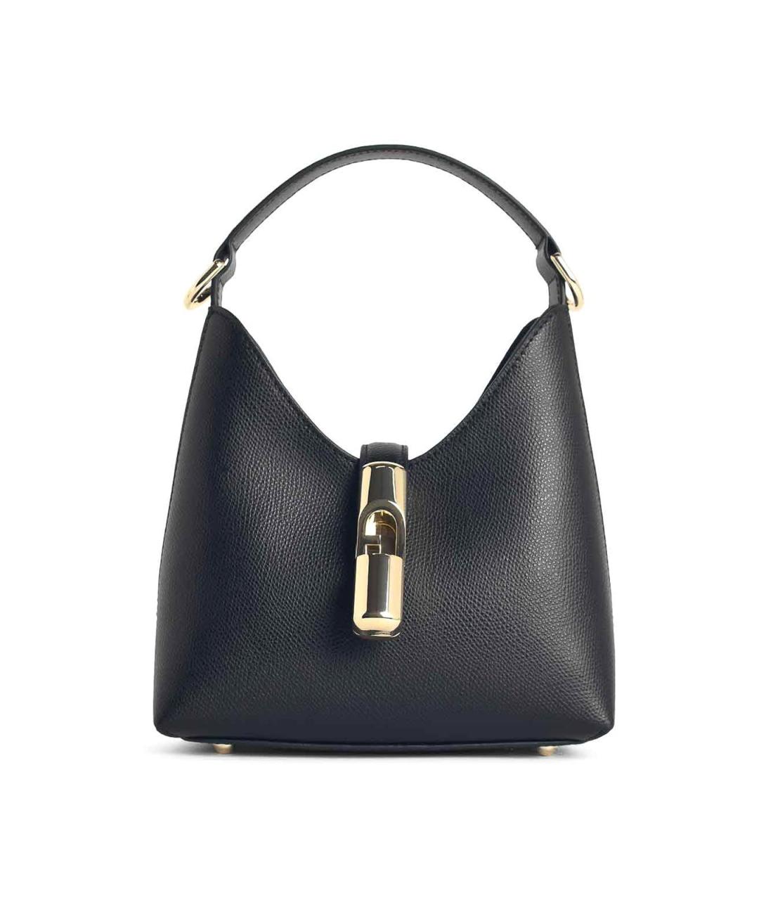 FURLA Черная кожаная сумка через плечо, фото 1