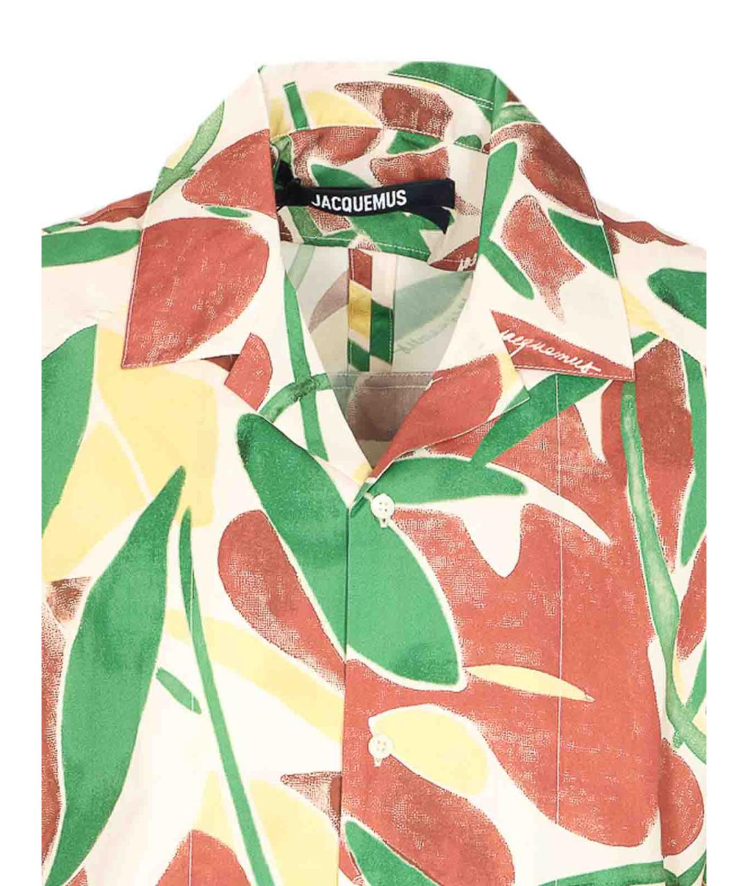 JACQUEMUS Мульти хлопковая кэжуал рубашка, фото 4