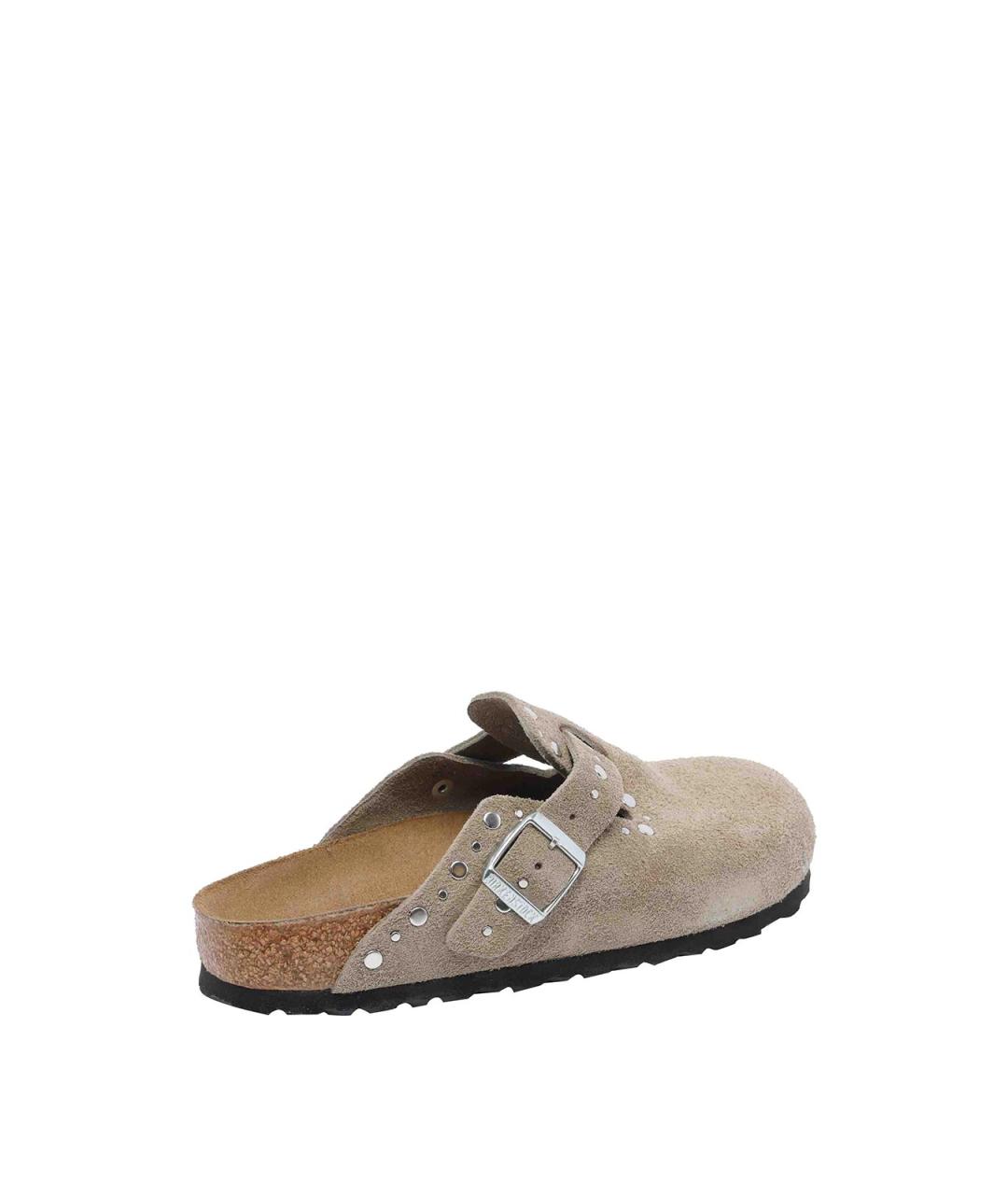 BIRKENSTOCK Бежевые замшевые мюли, фото 2