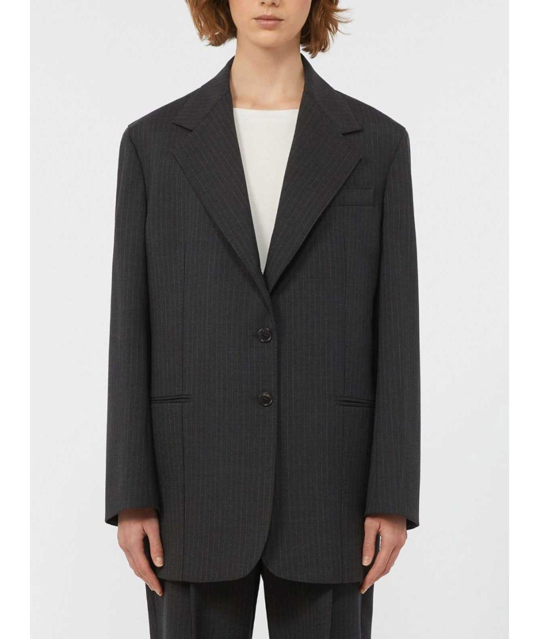 WEEKEND MAX MARA Серая шерстяная куртка, фото 3