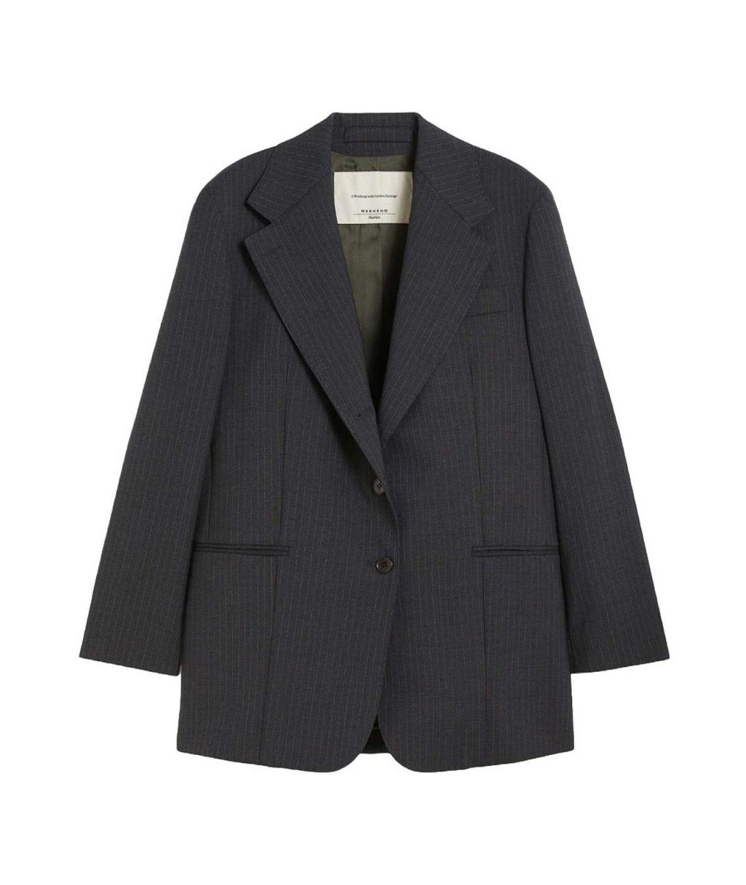 WEEKEND MAX MARA Серая шерстяная куртка, фото 1