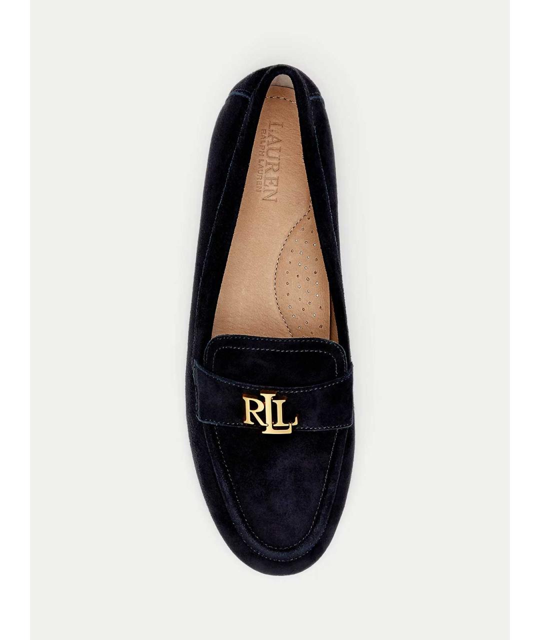 RALPH LAUREN Черные кожаные лоферы, фото 4