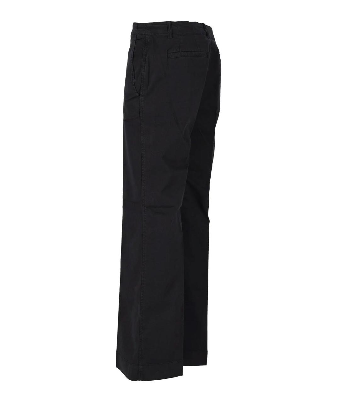 RALPH LAUREN Черные полиамидовые прямые брюки, фото 4
