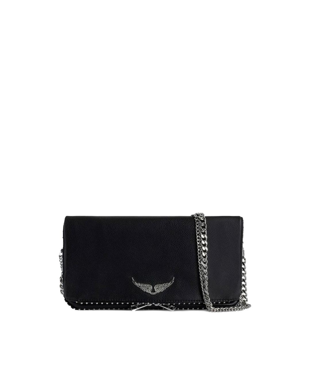 ZADIG & VOLTAIRE Черная кожаная сумка через плечо, фото 1