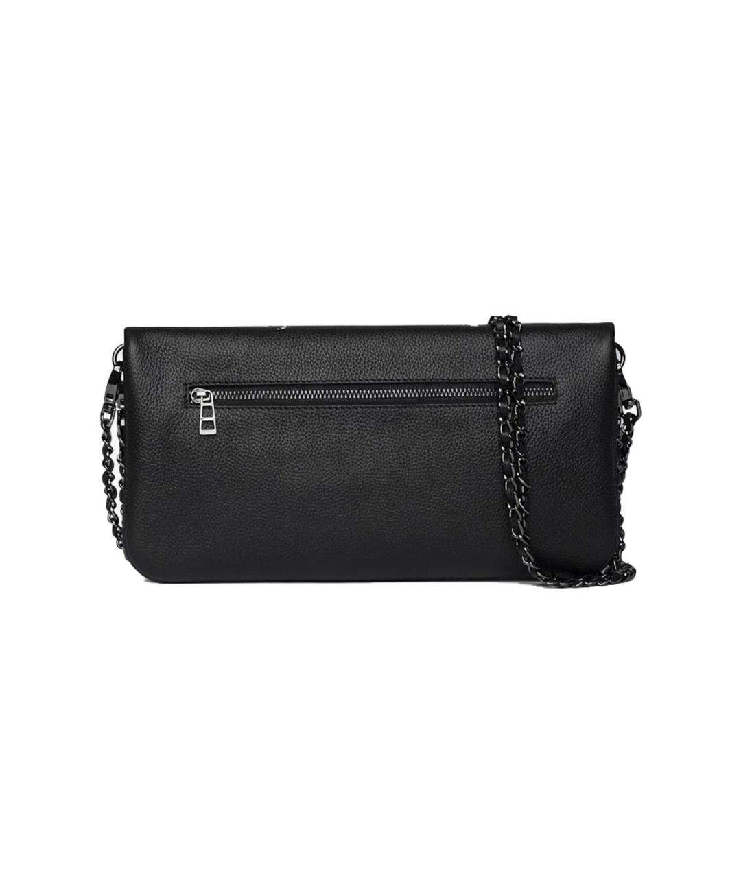 ZADIG & VOLTAIRE Черная кожаная сумка тоут, фото 3