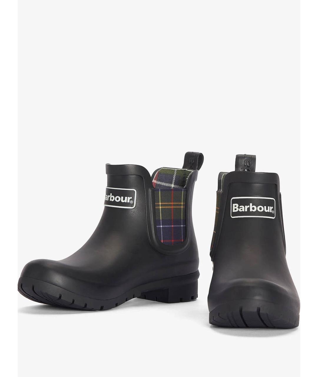 BARBOUR Черные резиновые ботинки, фото 2