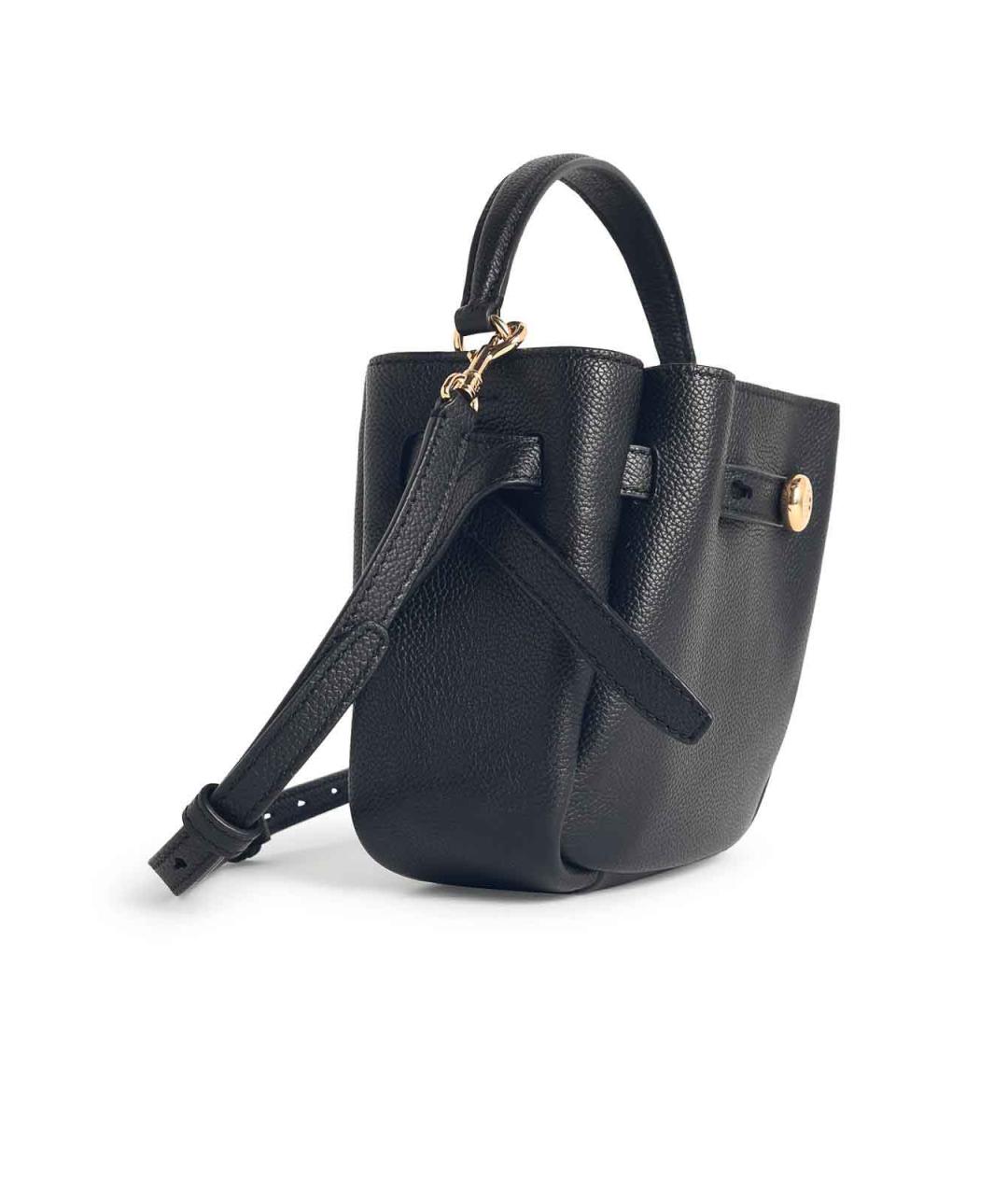 TORY BURCH Черная кожаная сумка через плечо, фото 2