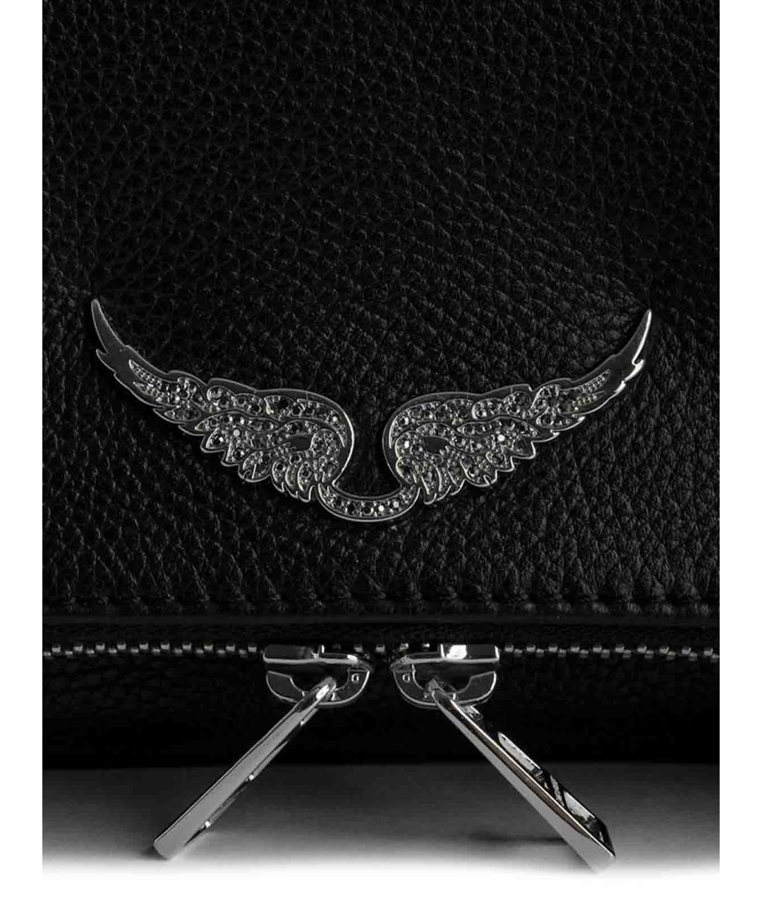 ZADIG & VOLTAIRE Черная кожаная сумка тоут, фото 2