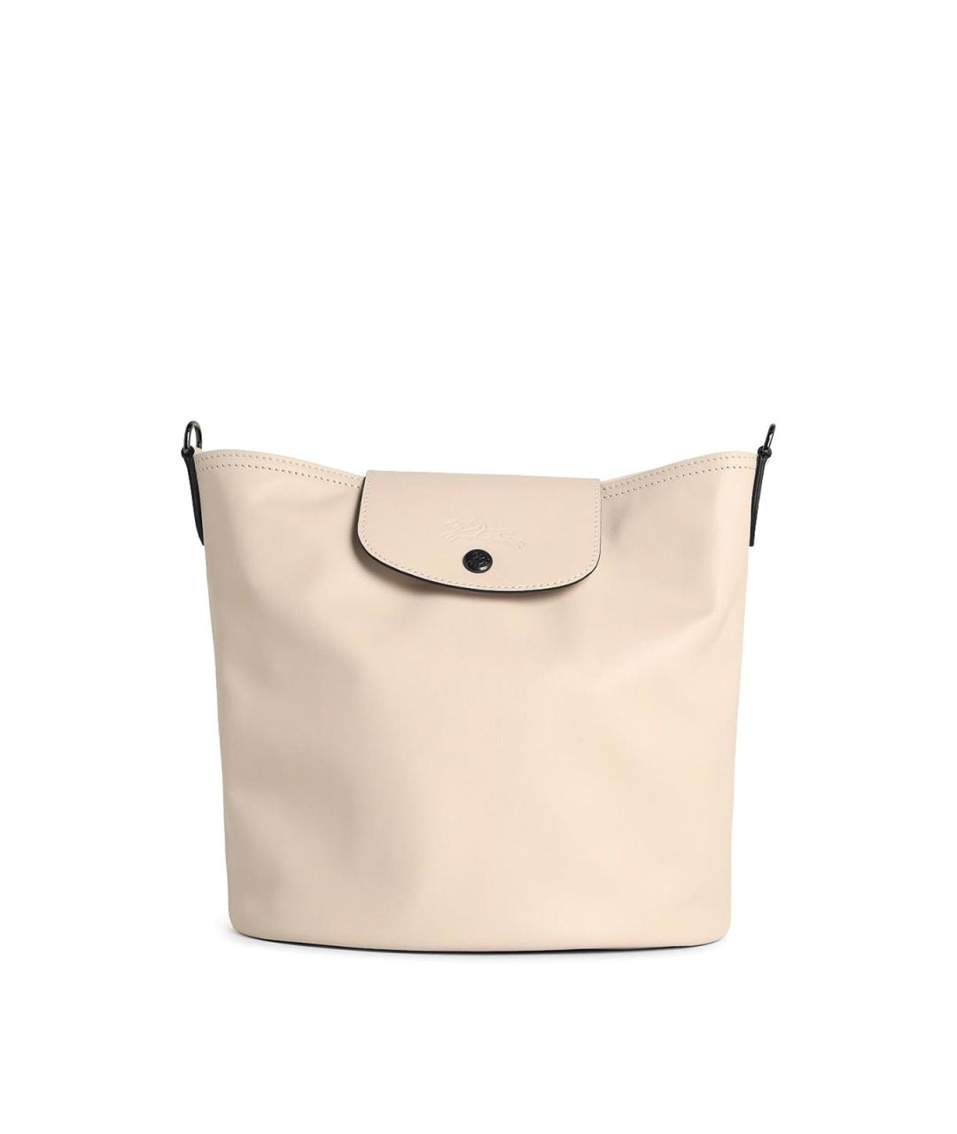 LONGCHAMP Бежевая кожаная сумка через плечо, фото 1