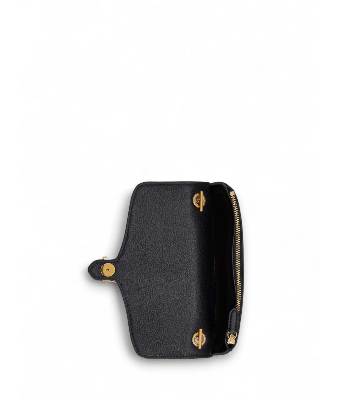 RALPH LAUREN Черный кожаный кошелек, фото 3