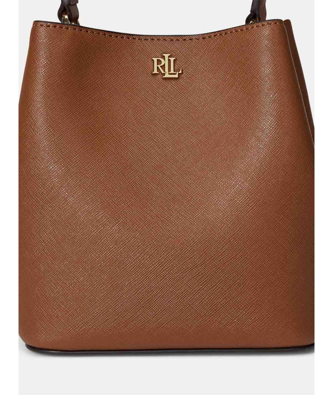 RALPH LAUREN Коричневая сумка с короткими ручками, фото 5