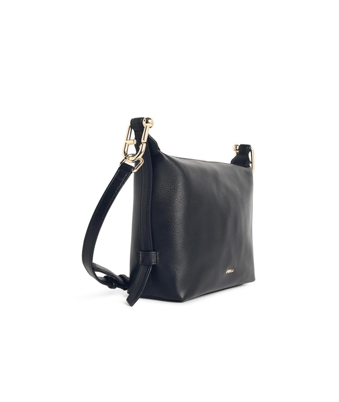 FURLA Черная кожаная сумка через плечо, фото 2