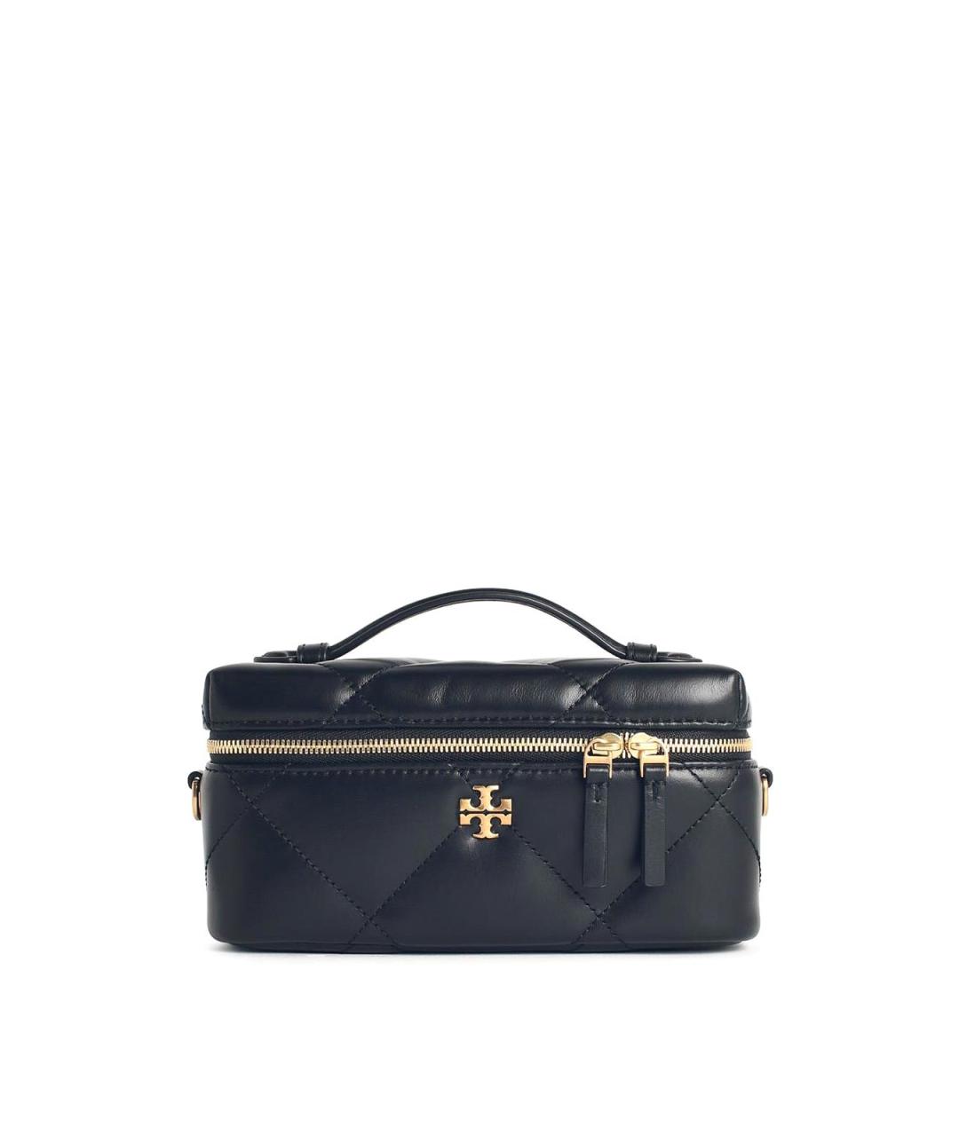 TORY BURCH Черная кожаная косметичка, фото 1