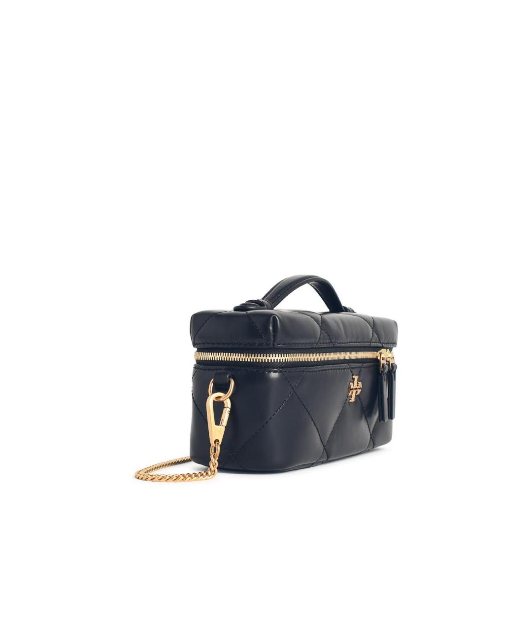 TORY BURCH Черная кожаная косметичка, фото 2