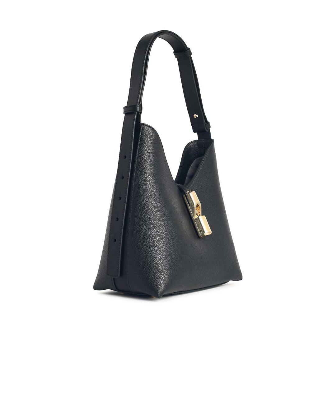 FURLA Черная кожаная сумка через плечо, фото 2