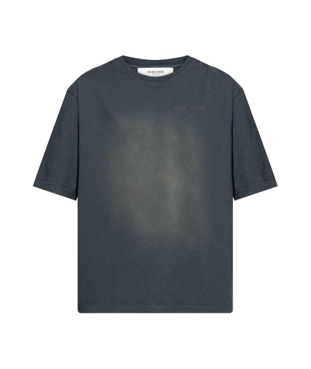 GOLDEN GOOSE Серая хлопковая футболка, фото 1