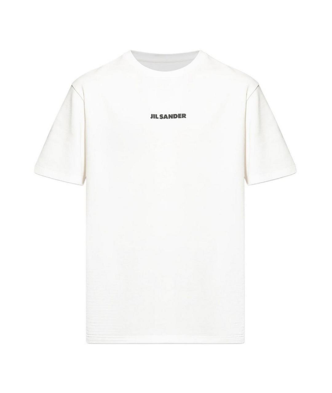 JIL SANDER Белая хлопковая футболка, фото 1