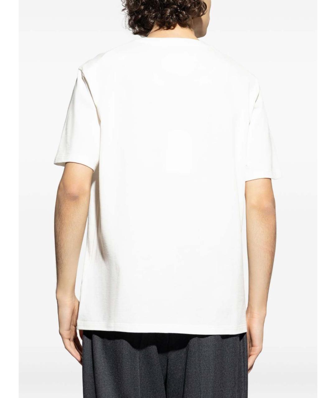 JIL SANDER Белая хлопковая футболка, фото 5