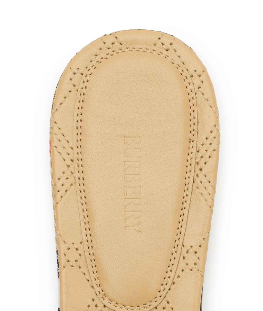BURBERRY Мульти текстильные шлепанцы, фото 7
