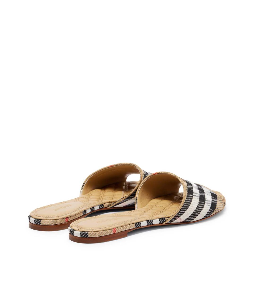 BURBERRY Мульти текстильные шлепанцы, фото 3