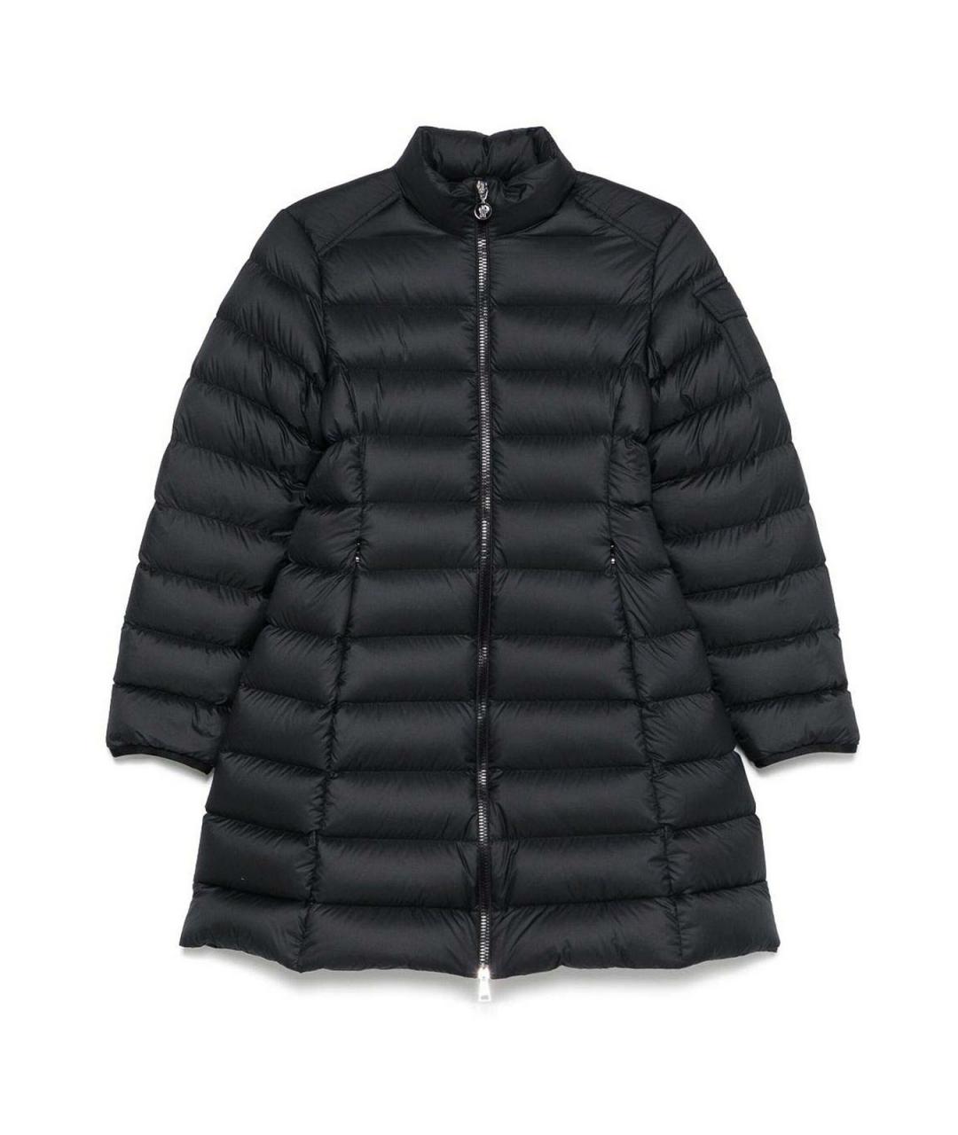 MONCLER Черный полиэстеровый пуховик, фото 1