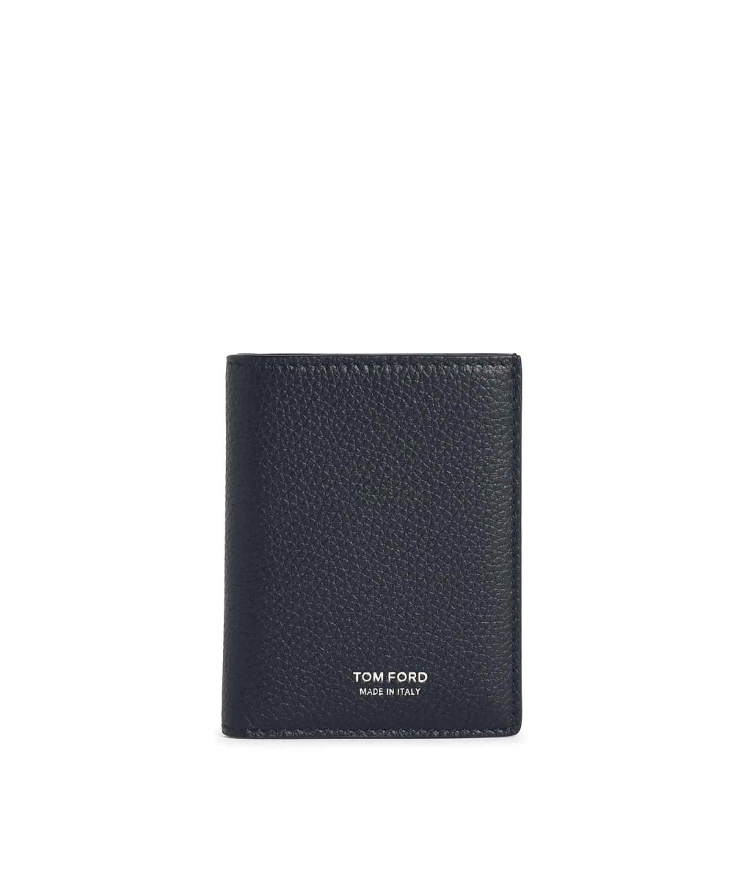 TOM FORD Черный кожаный кошелек, фото 1