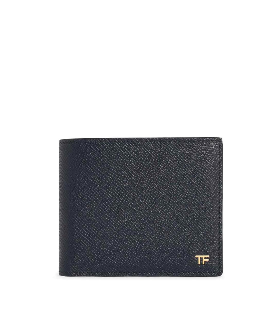 TOM FORD Черный кожаный кошелек, фото 1