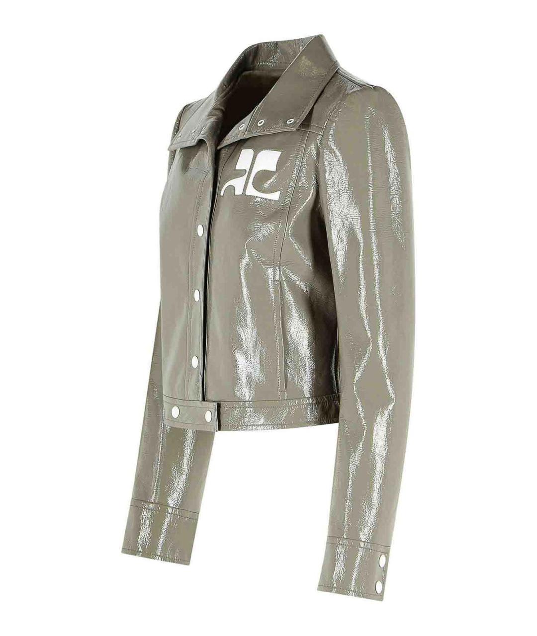 COURREGES Серая вискозная куртка, фото 3
