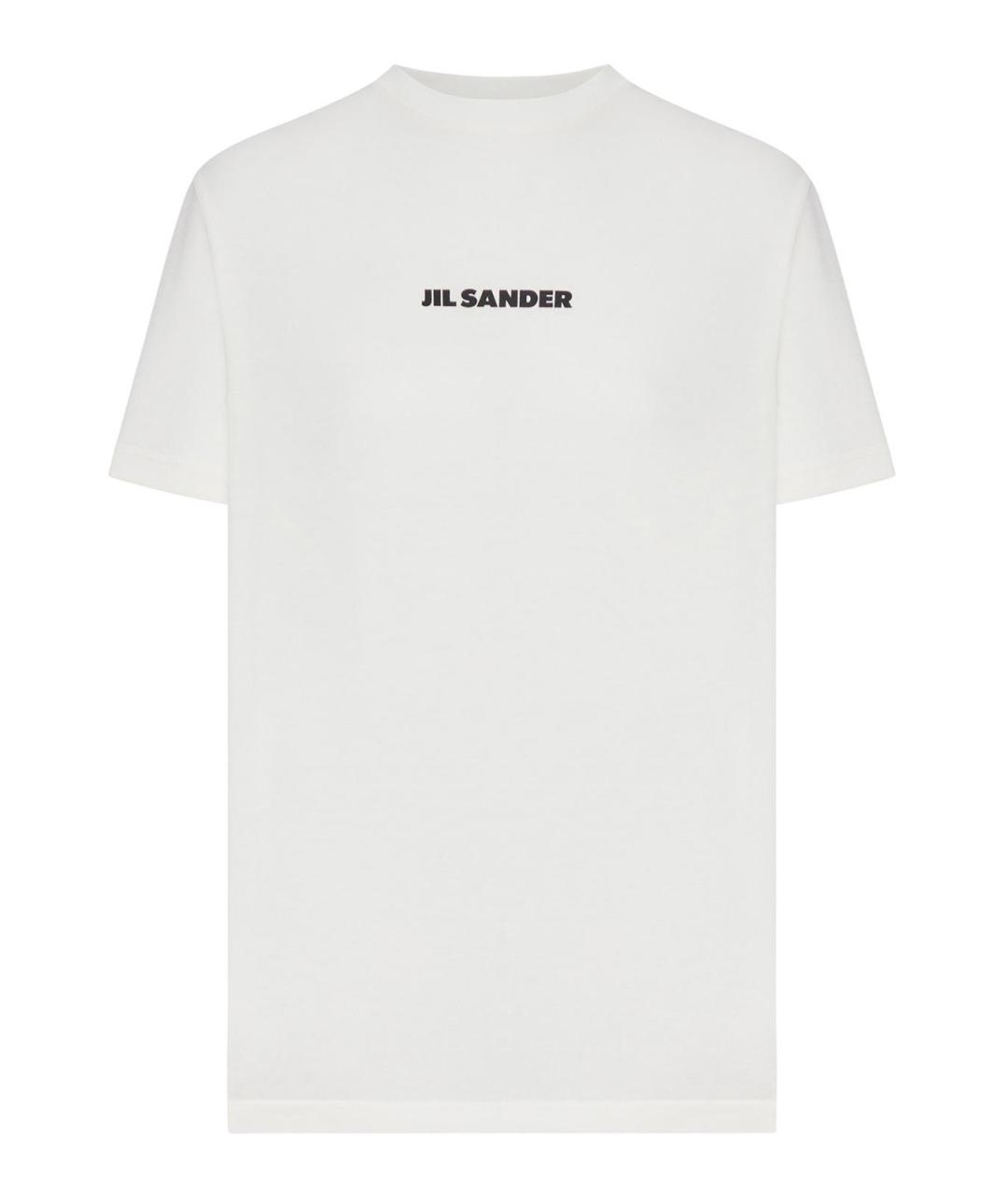 JIL SANDER Белый хлопковый джемпер / свитер, фото 1