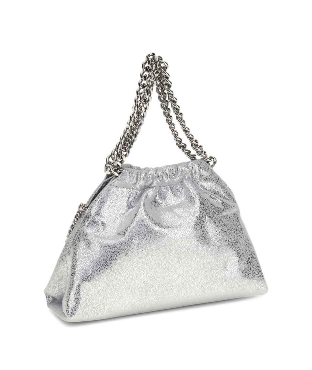 STELLA MCCARTNEY Серебряная сумка тоут из искусственной кожи, фото 3
