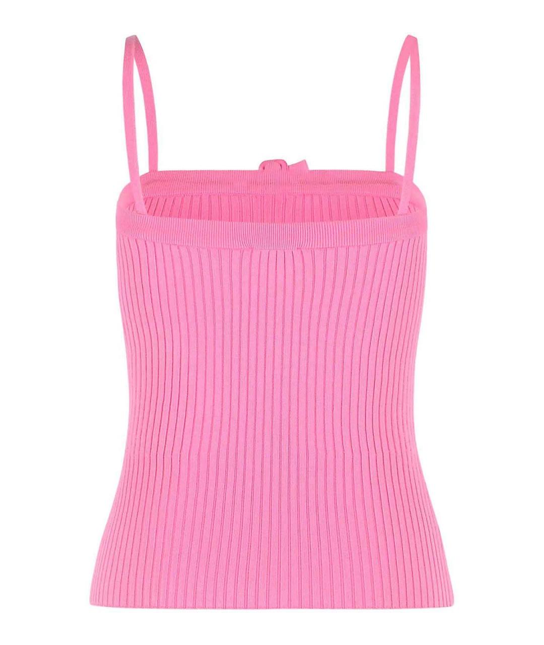 COURREGES Розовая вискозная майка, фото 2