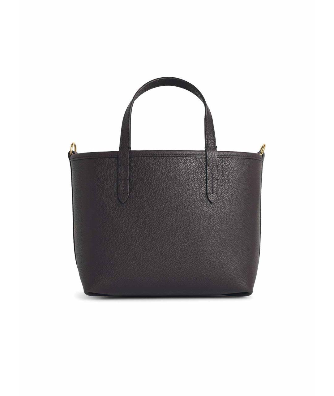 BURBERRY Коричневая кожаная сумка тоут, фото 3